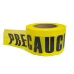 CINTA PLASTICA PRECAUCION 72X305MTS PIEZA FONDO AMARILLO LETRA NEGRA (SAN-CIN-8909P)