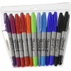 MARCADOR PERMAN DELG C/12 SURTIDO TWIN TIP SHARPIE RYM 1812781