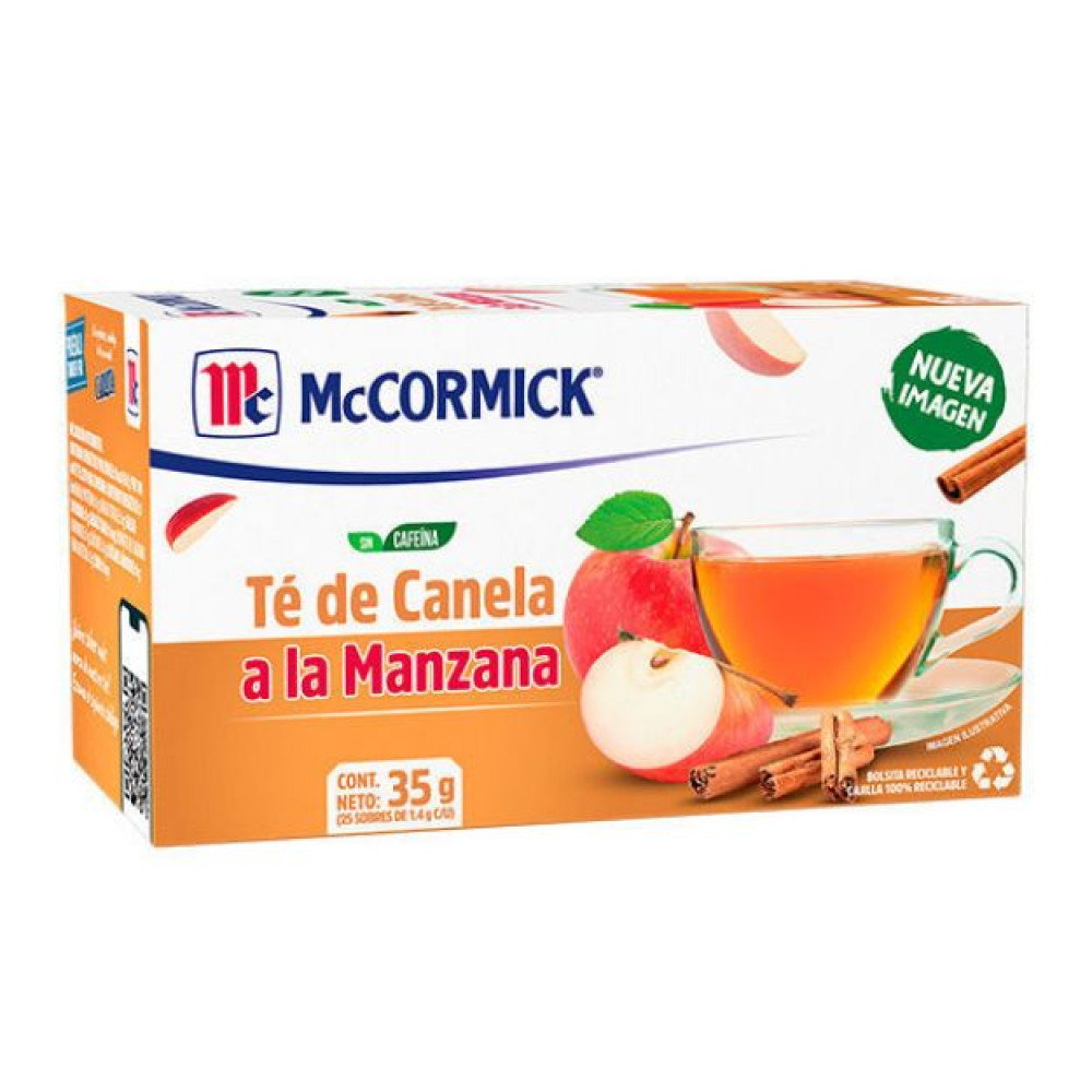 TE DE MANZANA/CANELA MCCORMICK CAJA CON 25 SOBRES  (MCC-TE-MANCAN25)