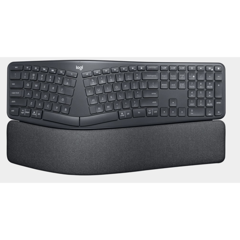 TECLADO LOGITECH ERGO K860 - INALÁMBRICO CONECTIVIDAD - ESPAÑOL -NEGRO - BLUETOOTH - 5 - 10M - 2.40GHZ - COMPUTADOR, TELÉFONO MÓVIL -PC, CHROME OS, MAC - AAA TAMAÑO DE BATERÍA ADMITIDA